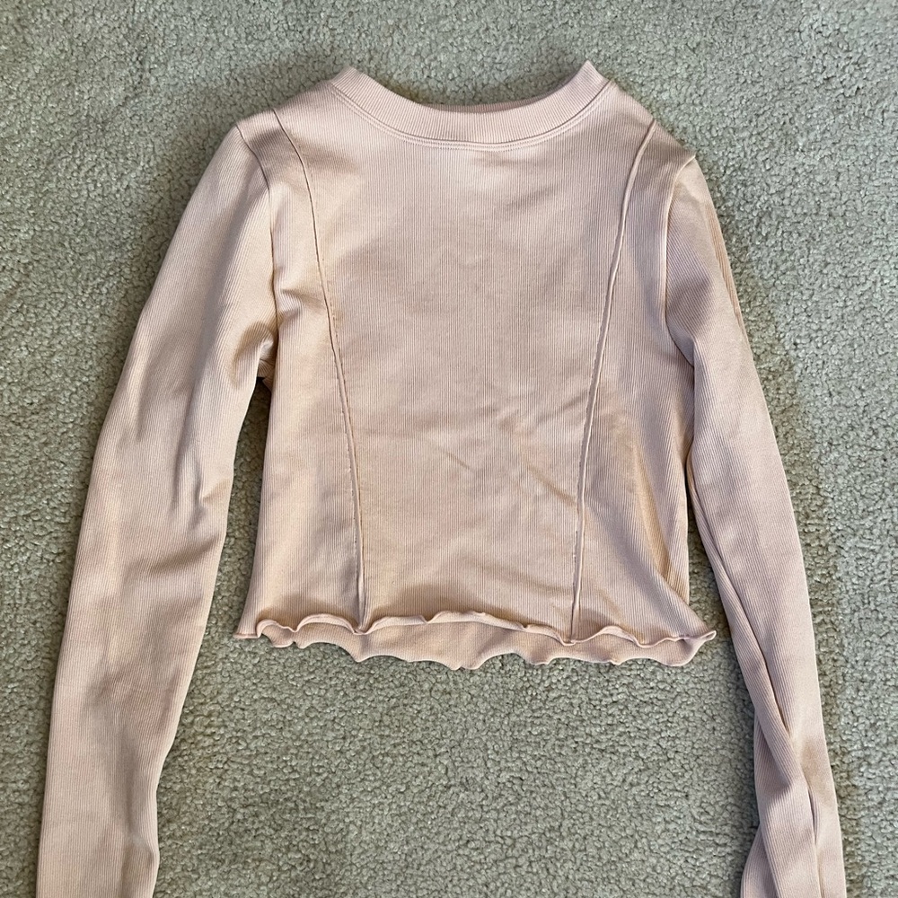 Forever 21 long sleeve crop top size S